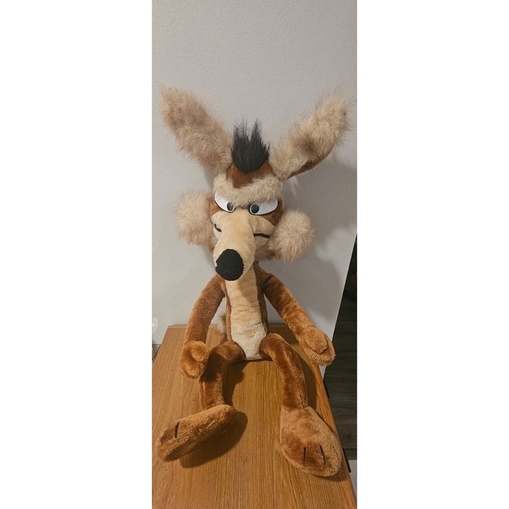 VTG‎ 1971 Wile E. Coyote Warner Bros Mighty Star Plush Wied 30" Bendable Ex Cond